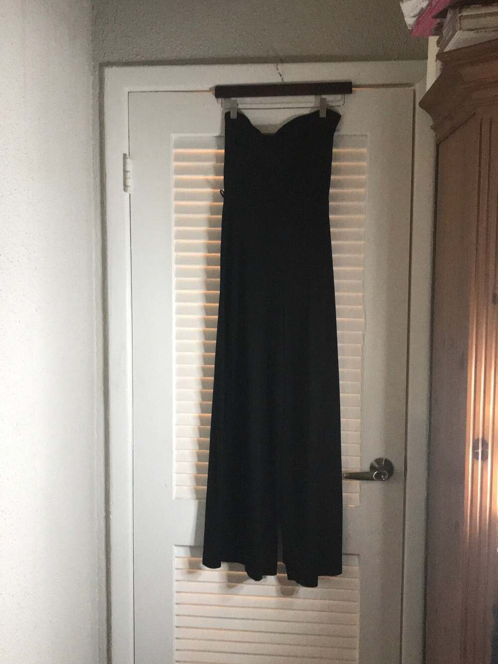 Wet Seal Strapless Wide Leg Pull on Jumpsuit M Classic Coquette Girl Minimalist